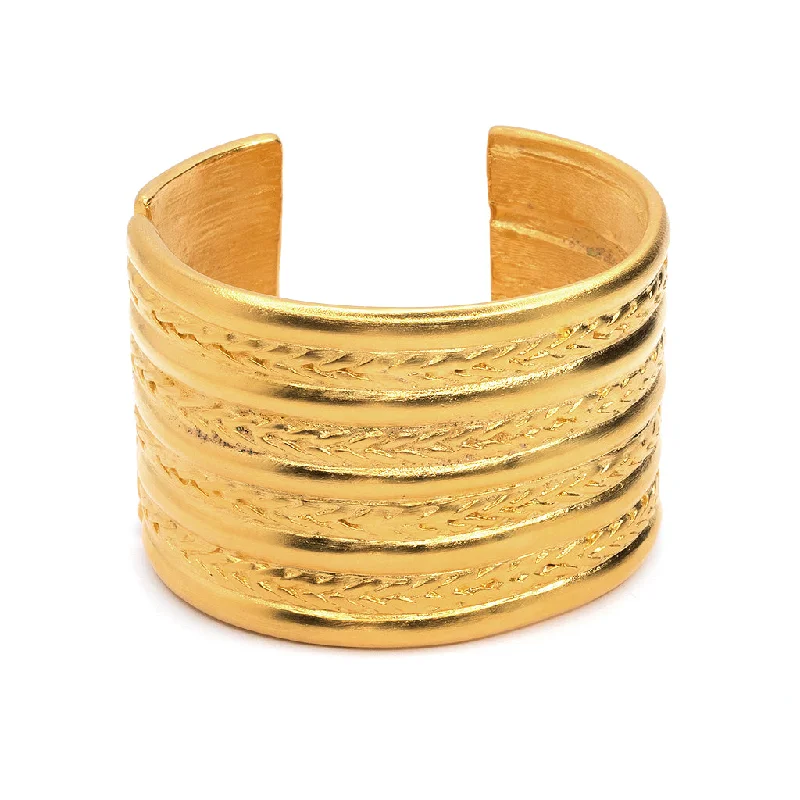 Jackie Onassis Gold Cuff