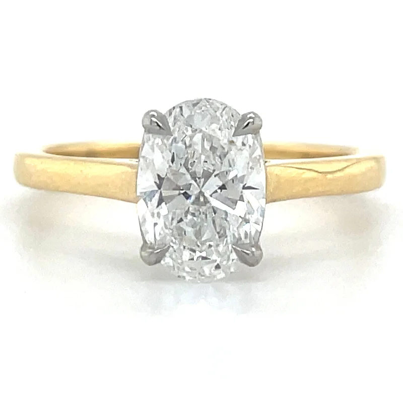 Emma - 18ct Yellow Gold 1.25ct Laboratory Grown Oval Diamond Engagement Ring