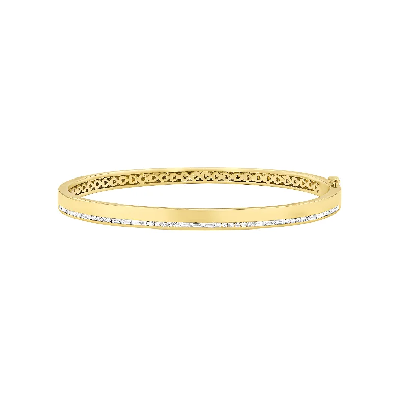 Dilan Baguette Diamond Bangle