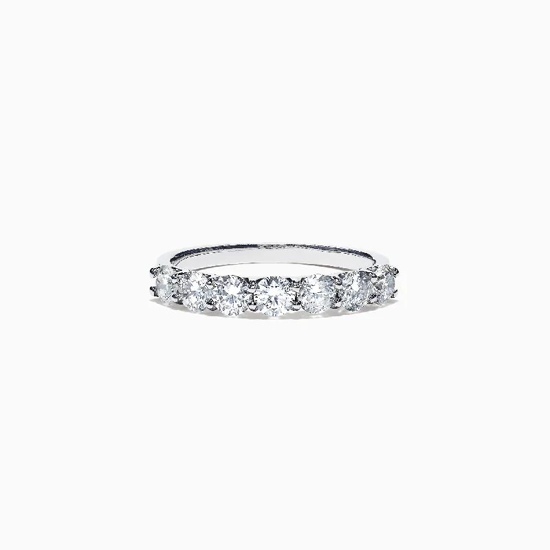 Pave Classica 14K White Gold Diamond Band 1.03 TCW