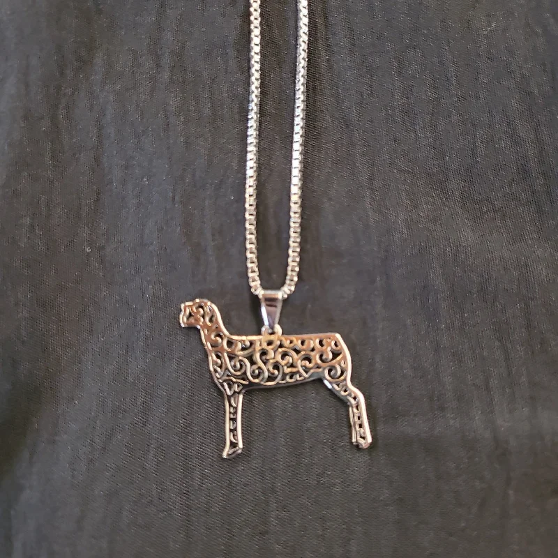 Filgree Lamb Necklace