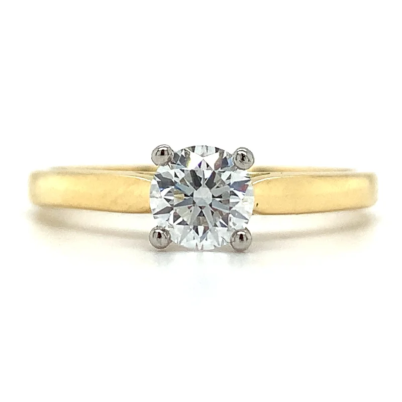 Julianna - 18ct Yellow Gold 0.50ct Laboratory Grown Round Brilliant Solitaire Engagement Ring