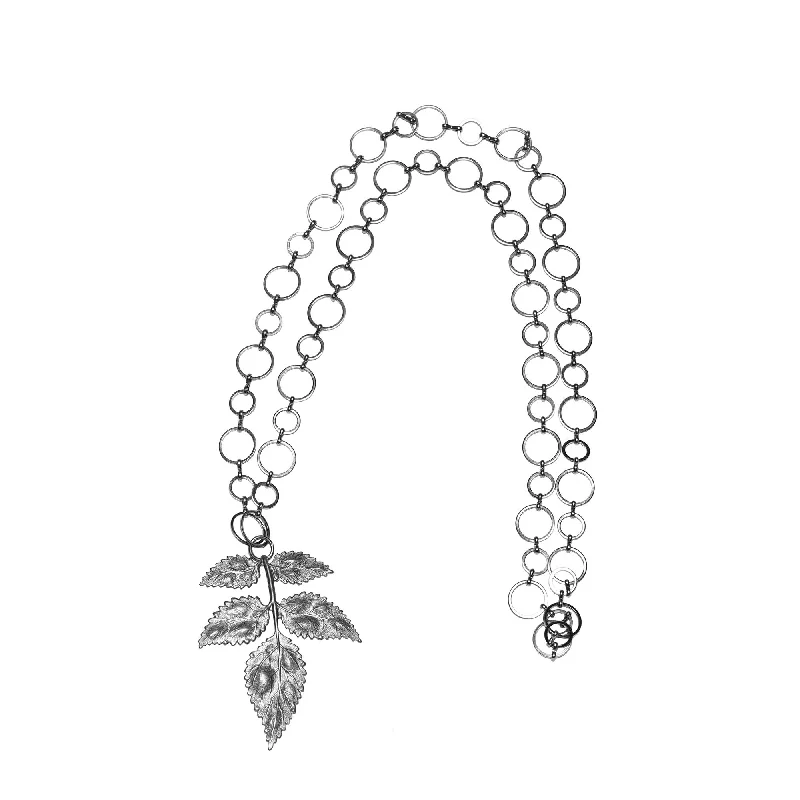 Sterling silver Leaf Necklace