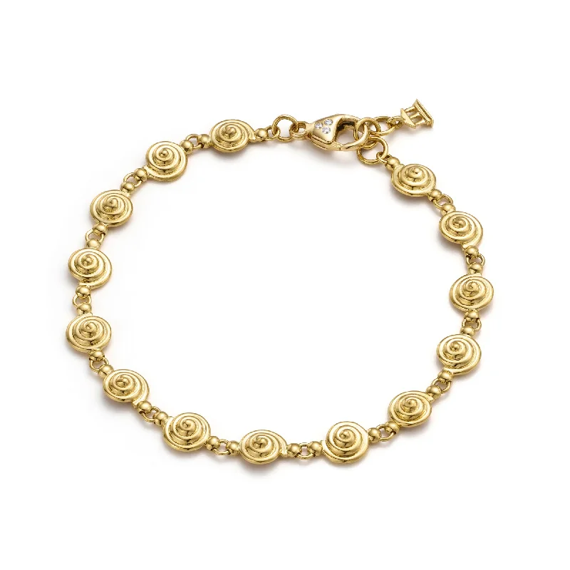 18K Spiral Bracelet