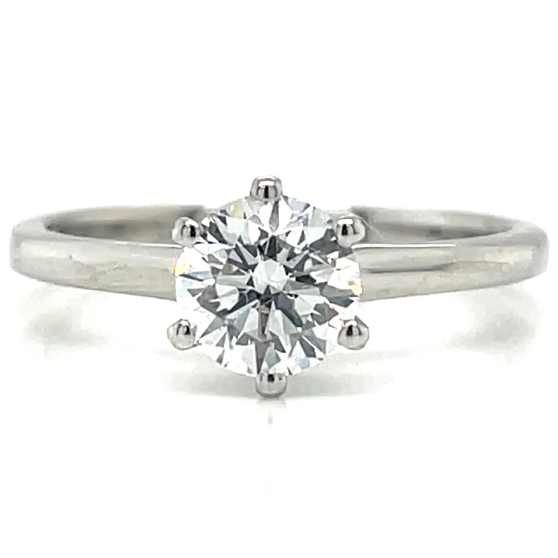 Bláithín - Platinum Laboratory Grown Six Claw 0.83ct Round Brilliant Solitaire Diamond Engagement Ring