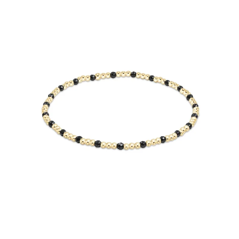 enewton Gold Sincerity Pattern 2mm Bead Bracelet - Faceted Hematite