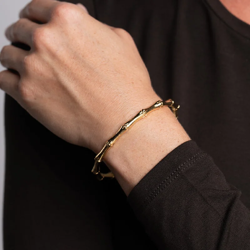 Gold Bamboo Bangle